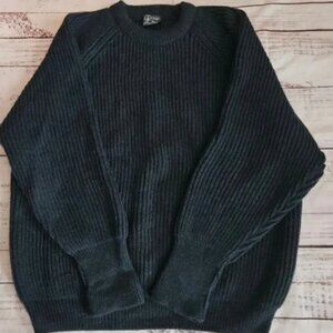 Vintage Dulyn Knitwear British Wool XL Green Purple Sweater Mens XL